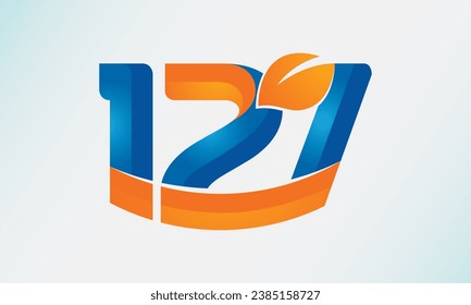 127 logo design or 127th Anniversary