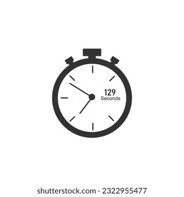 129 seconds timer Clocks, Timer 129 sec icon.