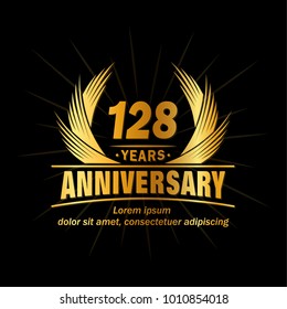 129 years vector and illustration template.