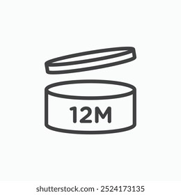12Mlinesimple icon in line style.