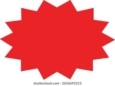 Im Arbeitsbereich erstelltes 12-Punkt-Starburst-Shape