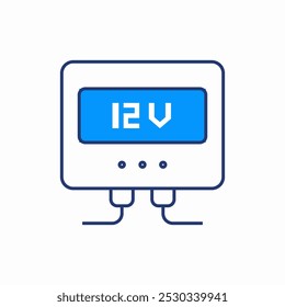 12v generator icon sign vector