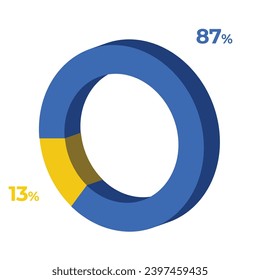 13 87 3d donut pie chart illustration eps vector 