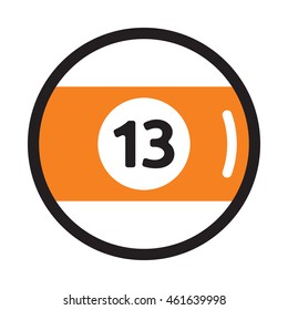 13 billiard ball