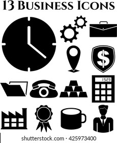 13 businessicon set. Universal Modern Icons.