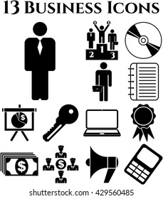 13 businessicon set. Universal Modern Icons.