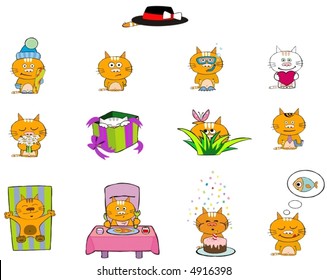 13 funny cartoon cats