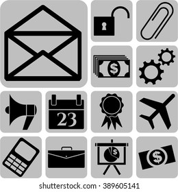 13 icon set. business Icons. Quality Icons.