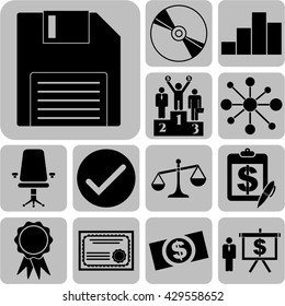 13 icon set. business Icons. Quality Icons.