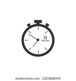 13 minutes timers Clocks, Timer 13 min icon.
