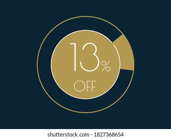 13% OFF banner, 13% Discount Offer