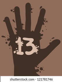 13 paint art hand