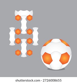 Patrón de balón de fútbol de 13 paneles