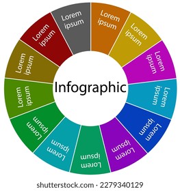 infografía de 13 puntos del proceso de diagrama