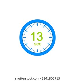 13 second timers Clocks, Timer 13 sec icon.