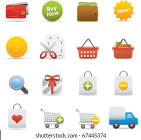 13 Shopping Icons Professional vector set for your website application or presentation The graphics can easily be edited color individually and scaled to any size