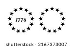 13 Stars 1776 Independence Day Patriotic Union 13 stars in circle United States of America