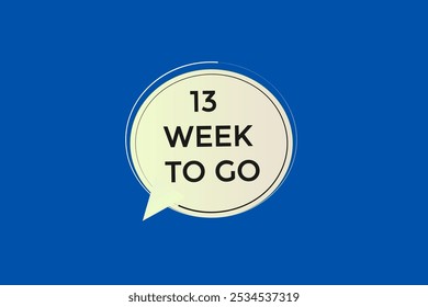 13 week to go, icon, stile, timer, countdown, clock, time,  background, template, 13 week to go countdown, sticker, left banner, business, sale, label button
