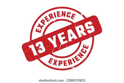 13 Years Experience Rubber Stamp