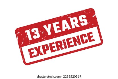 13 Years Experience Rubber Stamp