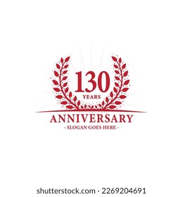 130 years anniversary logo. Vector and illustration.