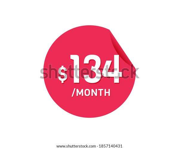 134-dollar-month-134-usd-monthly-stock-vector-royalty-free-1857140431