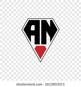 135 a shape alphabet word letter triangle geometric educational  logo diamond A N
