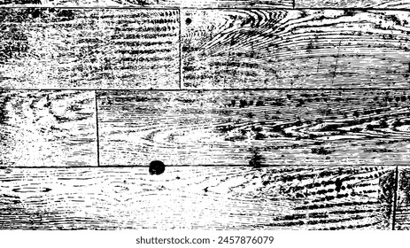 1-36.Wood board Texture Effect - Illustration. Black and white vector textures in scratch background.