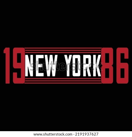 1386 new york typography vector T shirt design