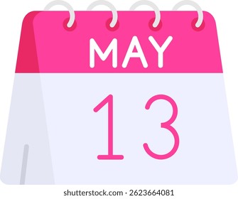 13 de maio Linha vetor Ícone Design