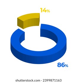 14 86 3d donut pie chart illustration eps vector 