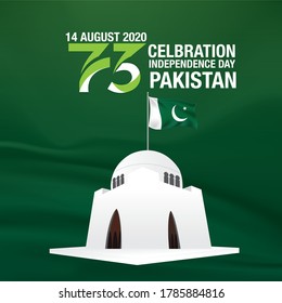 14 August 73 years Celebration of Pakistan Independence day  