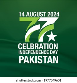 14 August 77 years Celebration of Pakistan Independence day  