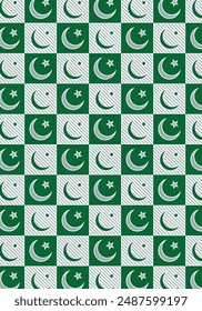 14 august all over pattern design for national day of pakistan