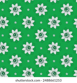 14 august all over pattern design for national day of pakistan