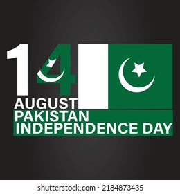 14 August Pakistan Independence Day Stock Vector (Royalty Free ...