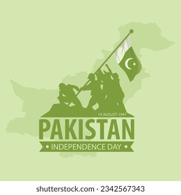 14 August Pakistan Independence Day vector illustration