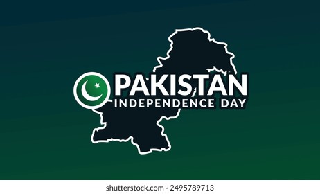 14 August Pakistan Independence Day poster, banner or background