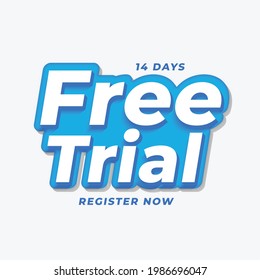 14 days free trial background design