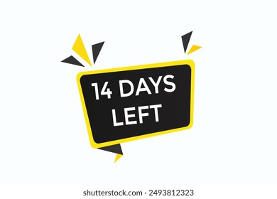 14 días left, icon, stile, timer, cuenta atrás, clock, time, background, Plantilla, 14 días left Countdown, sticker, Anuncio izquierdo, negocio, venta, label Botón
