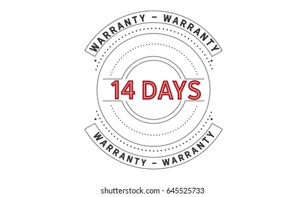 14 days warranty vintage 

