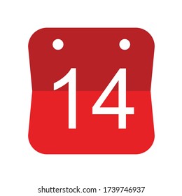14 Event date icon, Calendar date icon