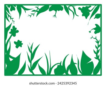 14 February 2024 simple template vector design of greeting-card with nature style