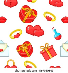 14 February pattern. Cartoon illustration of 14 february vector pattern for web