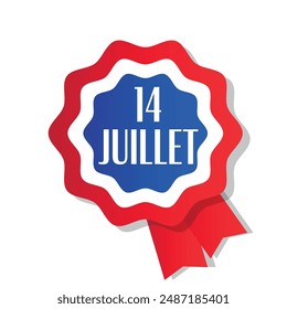 14 juillet, July 14 in French