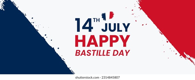 14 de julio. ¡Feliz Día de la Bastilla! día nacional de la bandera de francia