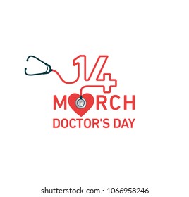 14 March Doctor's Day Vector Design