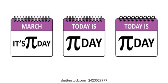 14 march, today is happy PI day. Pie birthday symbol. Pythagoras mathematical numbers or Archimedes constant irrational number. numbers 3,14 or 3.14 