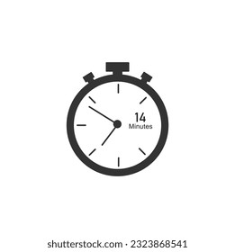 14 minutes timers Clocks, Timer 14 min icon.