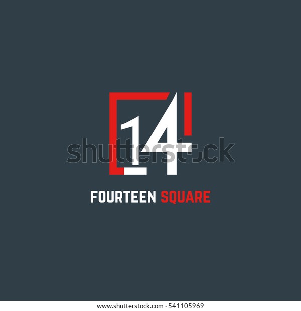 14 Number Logo Design Vector Element Stock Vector Royalty Free 541105969